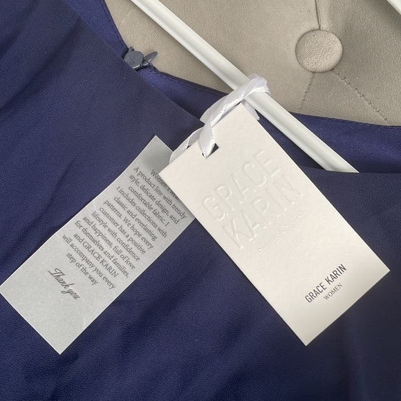 Grace Karin navy XL evening dress New with tags - Picture 3 of 5